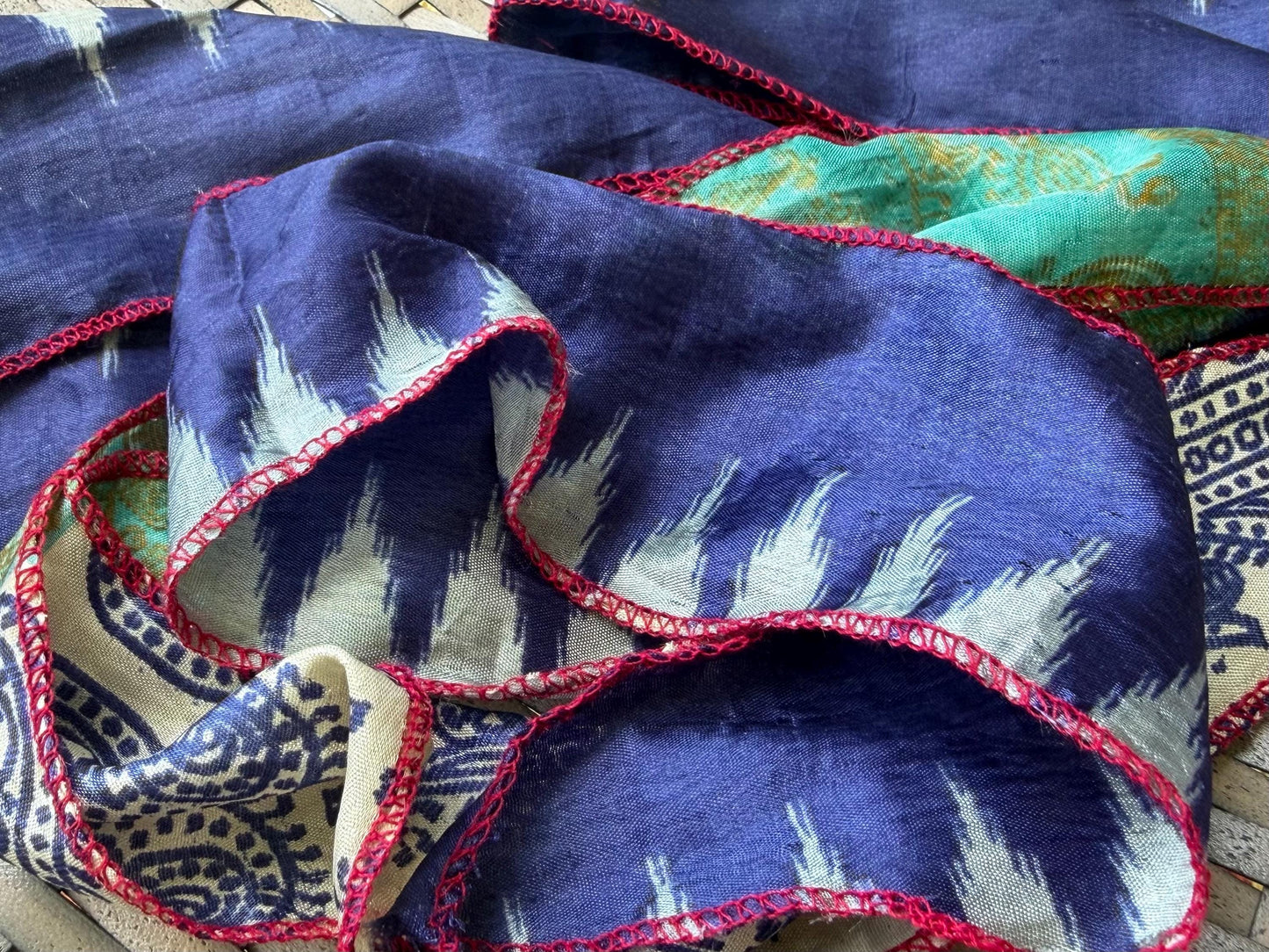 SALE Recycled hair scarves. Also perfect as present ribbons, curtain ties and more. Eco friendly gift ideas.