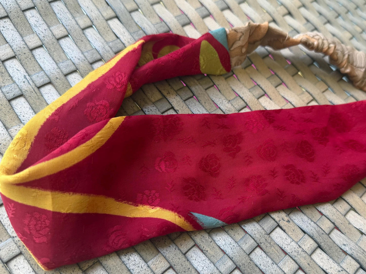 SALE Recycled hairbands, recycled headband, eco friendly hair tie, handmade hair wrap, gift for girl. Artist hair wrap, eco boho hair scarf