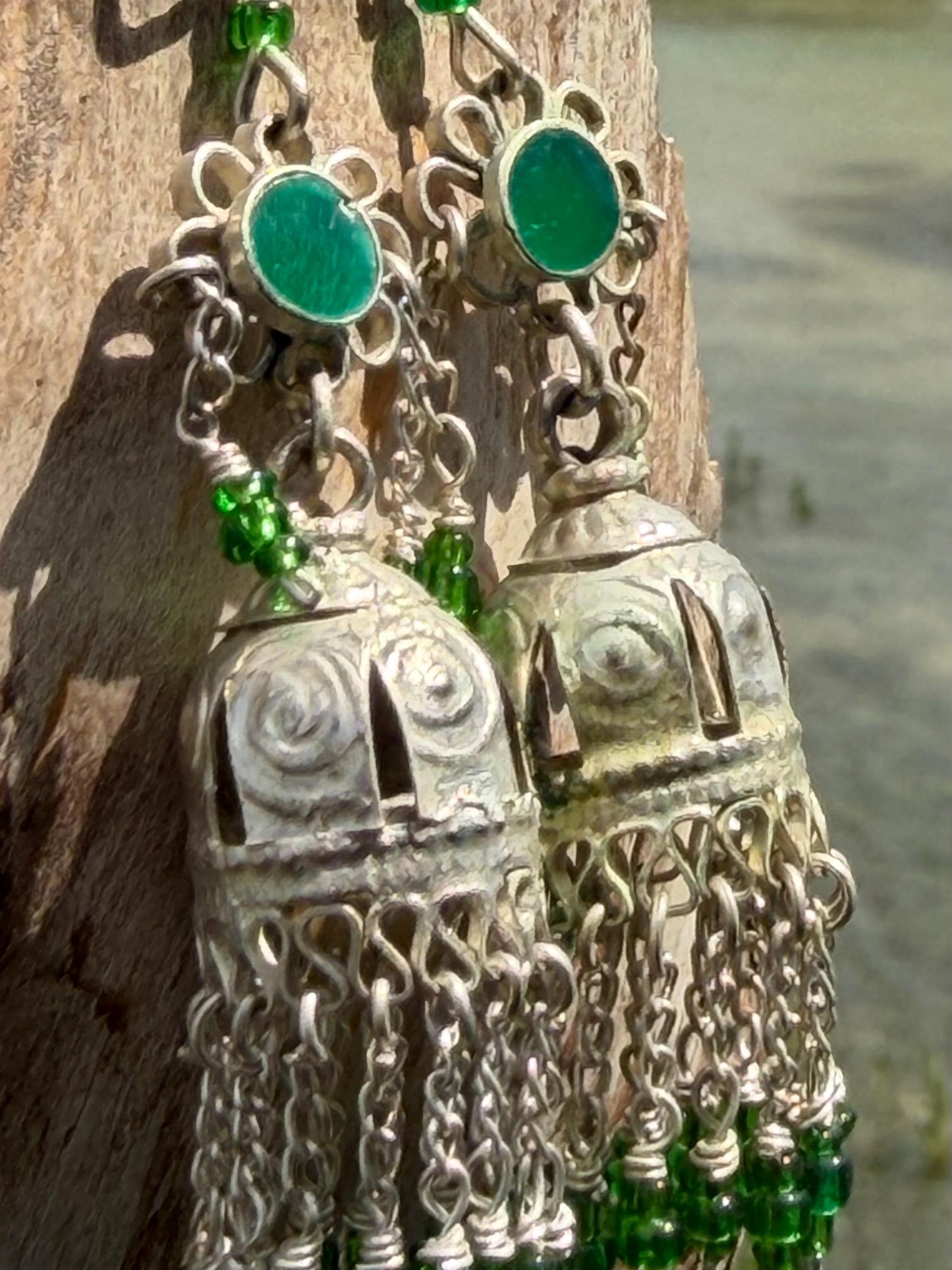 Gypsy jewellery, goddess earrings, goddess jewellery. vintage jewellery, ethical jewellery,  gypsy earrings, tassel earrings, boho jewellery
