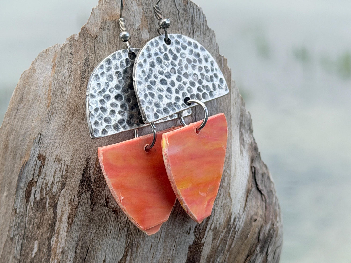 Trash earrings! Recycled plastics made into funky earrings. Eco friendly jewellery, ethical jewellery, ethical jewelry, handmade earrings