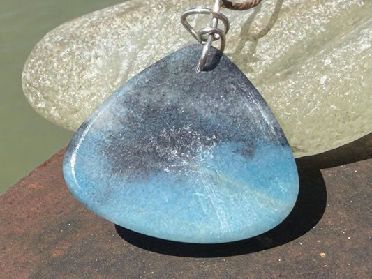 Ethically sourced trolleite gemstone necklace. Handmade unusual jewellery, gift for him, gift for her. Ethical jewellery. Unusual gemstone