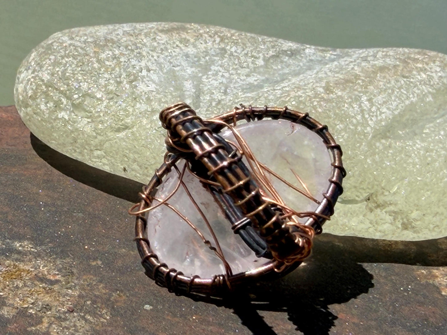 Ethically sourced rose quartz ring. Unique gift for her, romantic gift, pink gemstone ring, ethical jewellery, handmade ring, boho ring