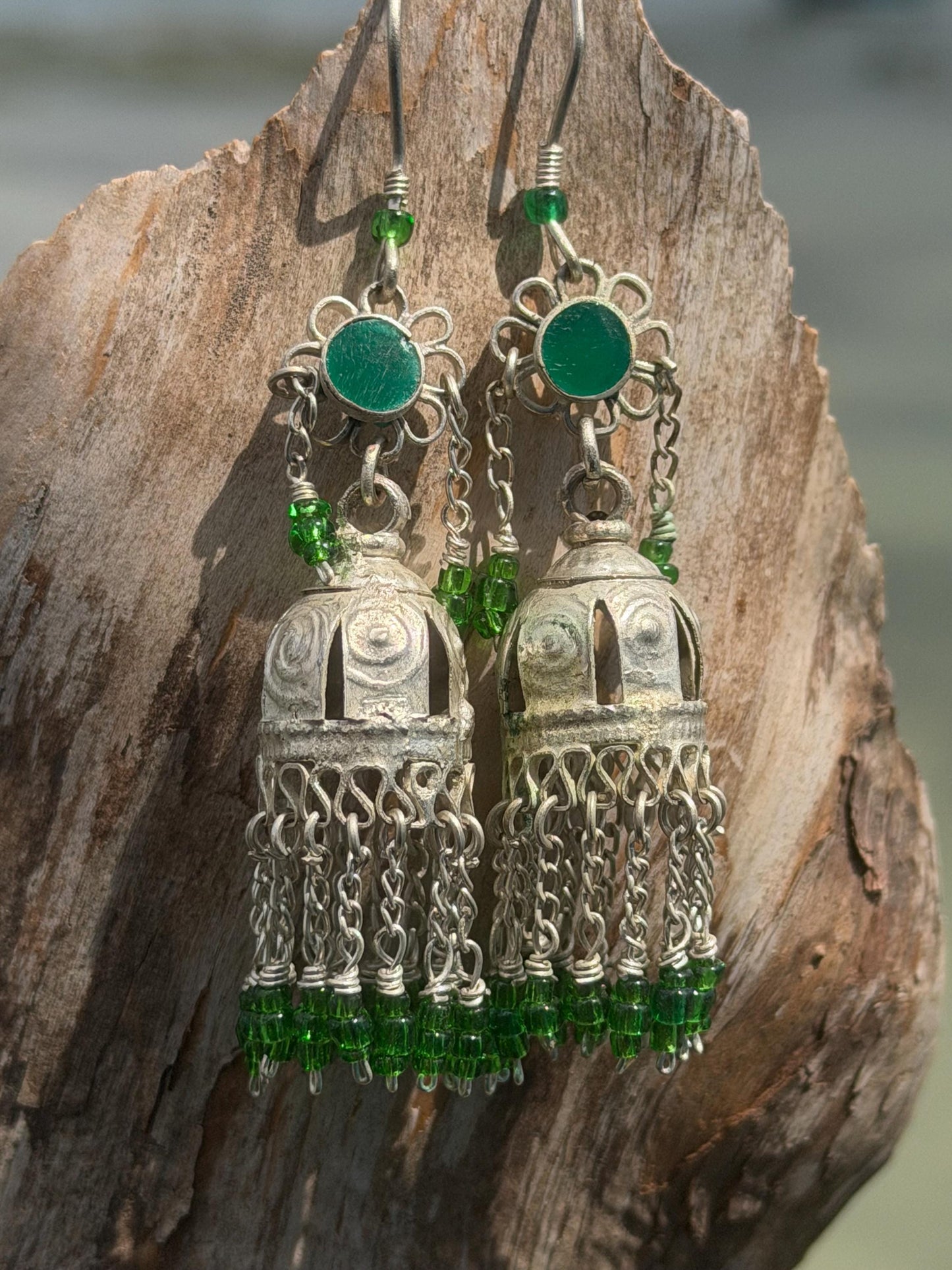 Gypsy jewellery, goddess earrings, goddess jewellery. vintage jewellery, ethical jewellery,  gypsy earrings, tassel earrings, boho jewellery
