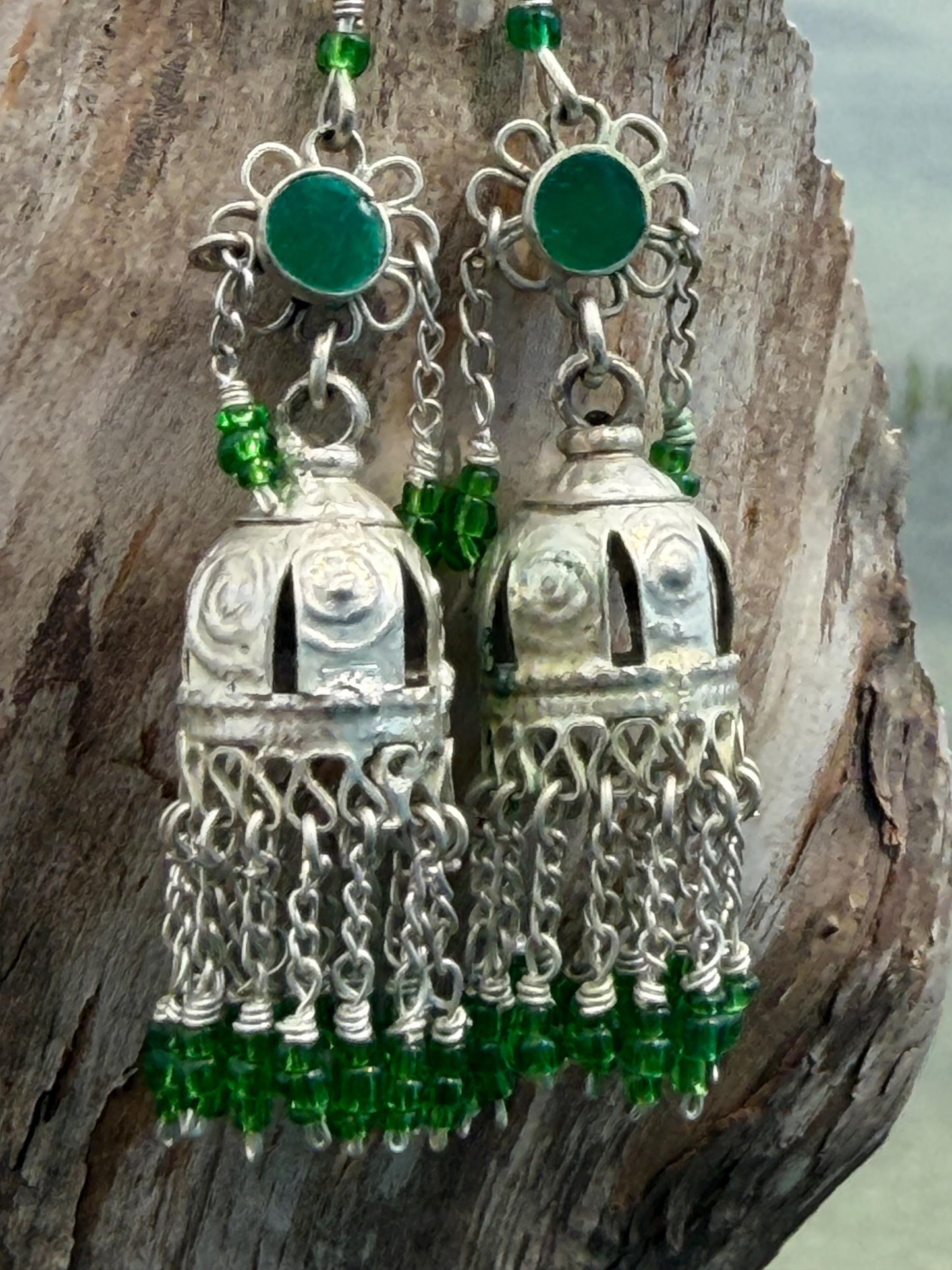 Gypsy jewellery, goddess earrings, goddess jewellery. vintage jewellery, ethical jewellery,  gypsy earrings, tassel earrings, boho jewellery