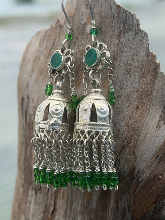 Gypsy jewellery, goddess earrings, goddess jewellery. vintage jewellery, ethical jewellery,  gypsy earrings, tassel earrings, boho jewellery