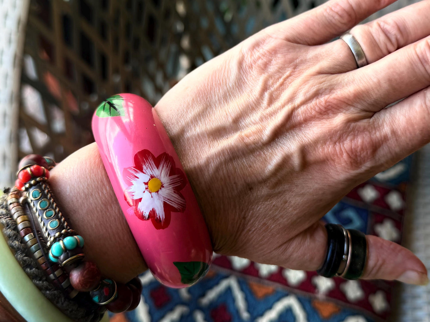 Vintage bracelets, boho bracelets, Hippy bracelets, gift for her, wooden bangles, vintage bangles, vintage bracelets. Eco friendly jewellery