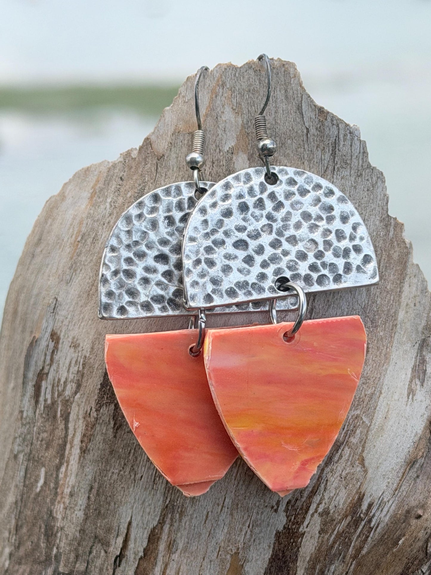 Trash earrings! Recycled plastics made into funky earrings. Eco friendly jewellery, ethical jewellery, ethical jewelry, handmade earrings