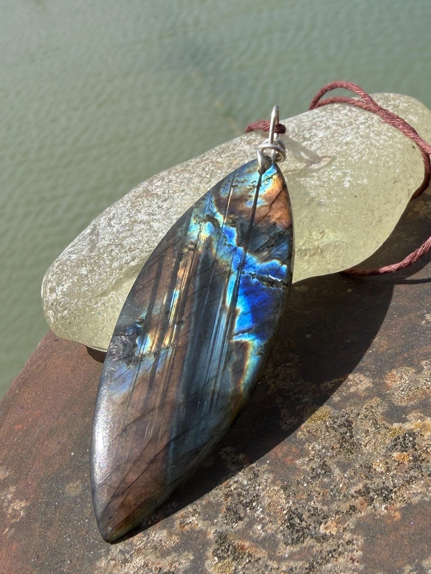 Labradorite necklace, labradorite jewellery, boho gift for her, unusual necklace, ethical jewellery, handmade necklace, labradorite pendant