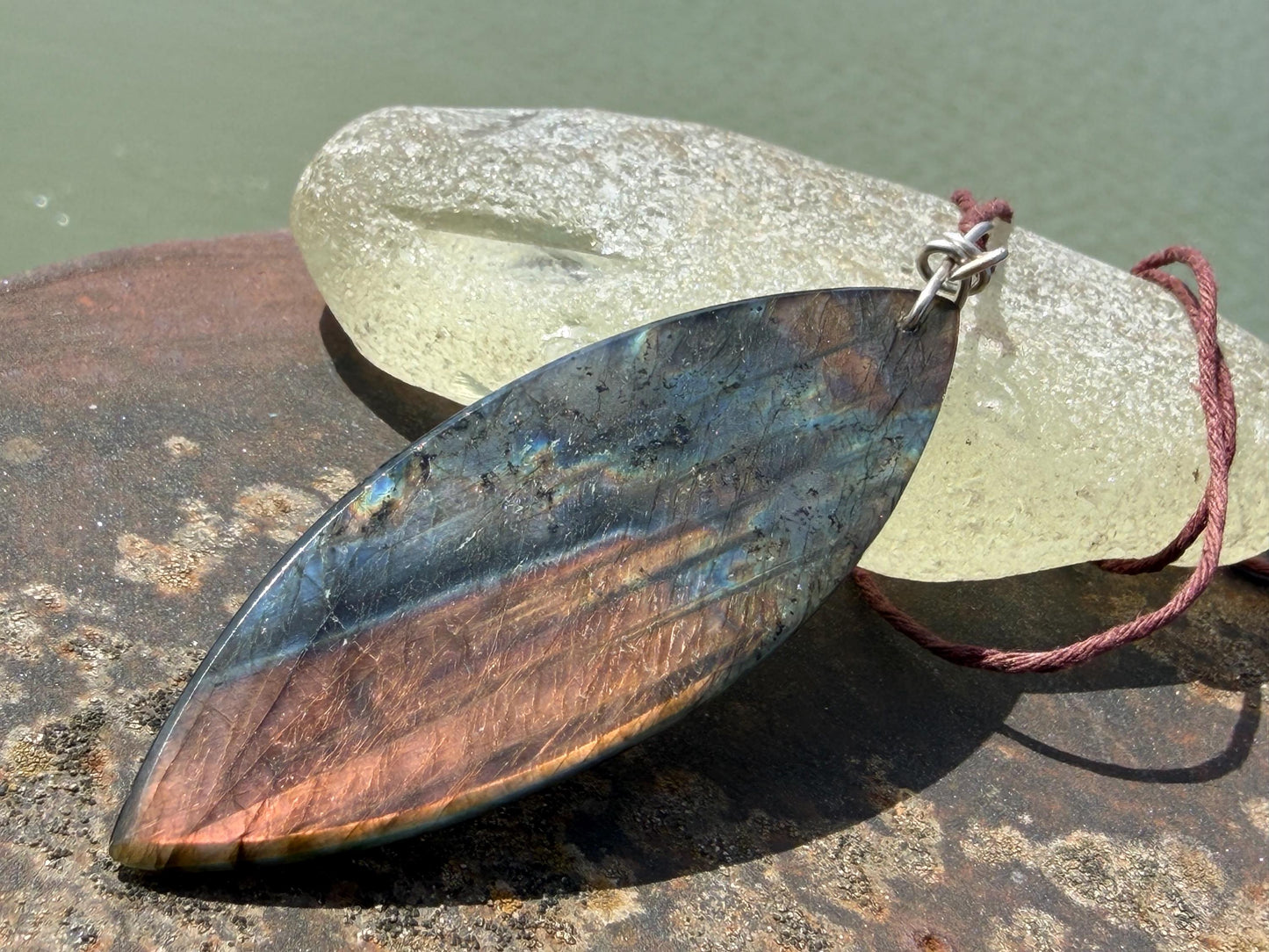 Labradorite necklace, labradorite jewellery, boho gift for her, unusual necklace, ethical jewellery, handmade necklace, labradorite pendant