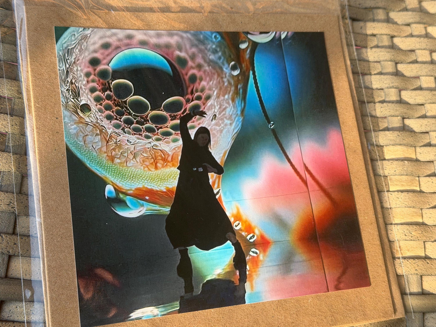 Handmade recycled card. Card for a dancer. Dance card. Happy birthday card, eco friendly cards, eco card, recycled card. Ethical gifts.