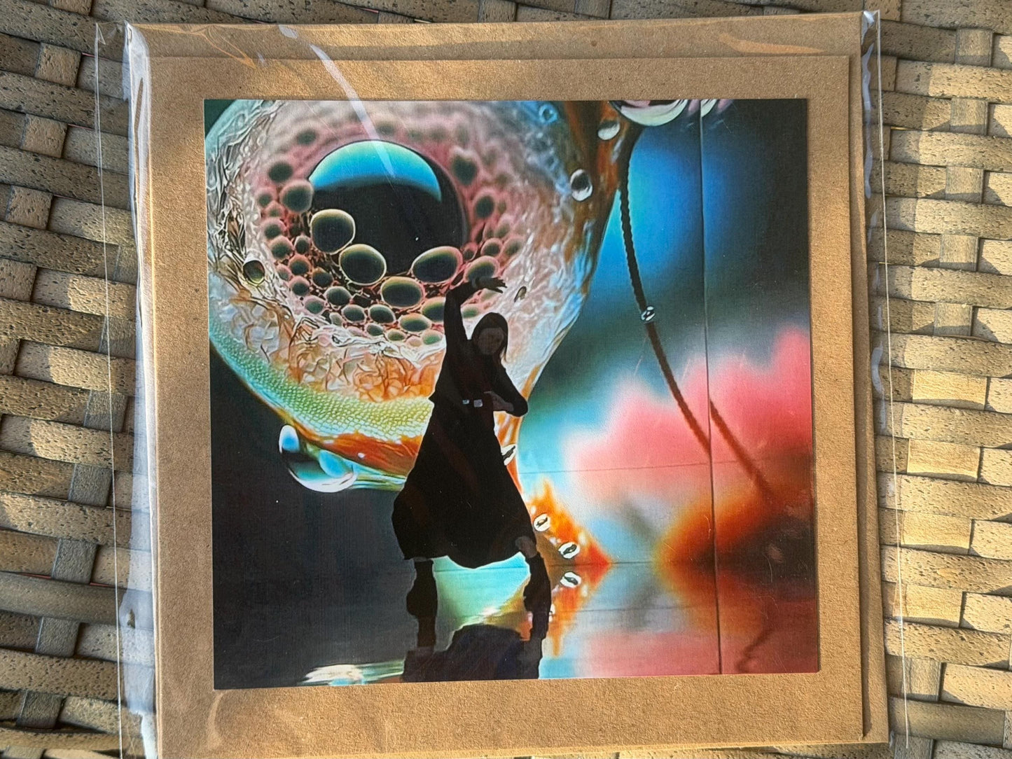 Handmade recycled card. Card for a dancer. Dance card. Happy birthday card, eco friendly cards, eco card, recycled card. Ethical gifts.