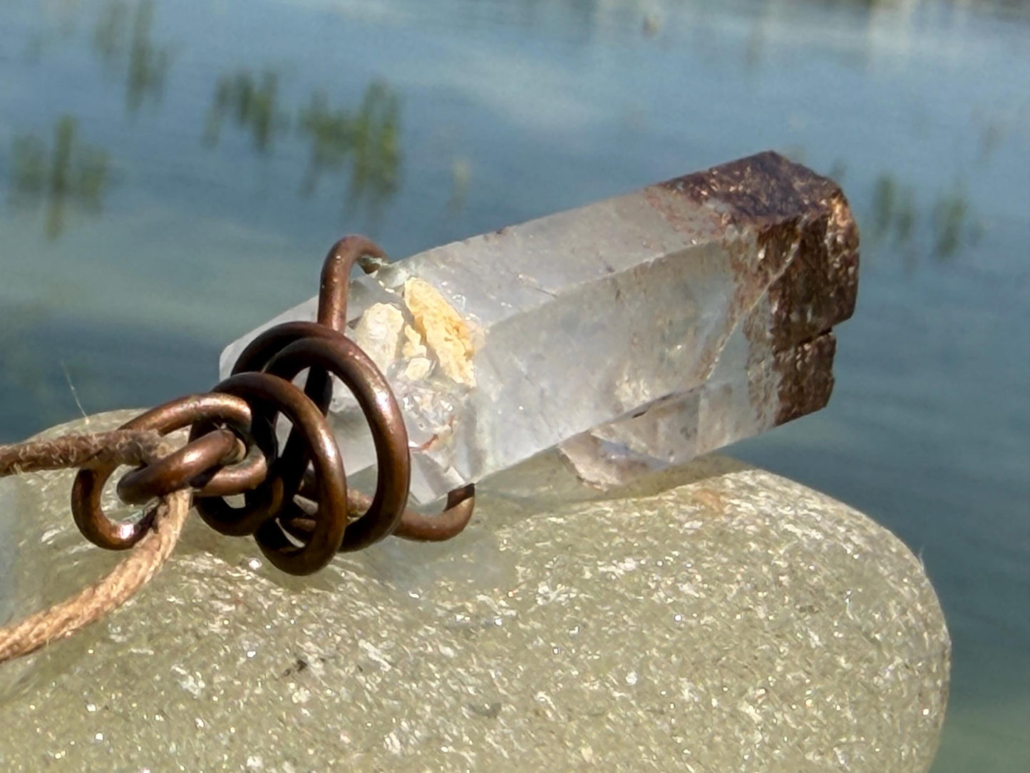 Raw Smokey Quartz Necklace. Unique jewellery. Smokey quartz pendant, boho pendants, handmade necklace, gift for him, ethical jewellery