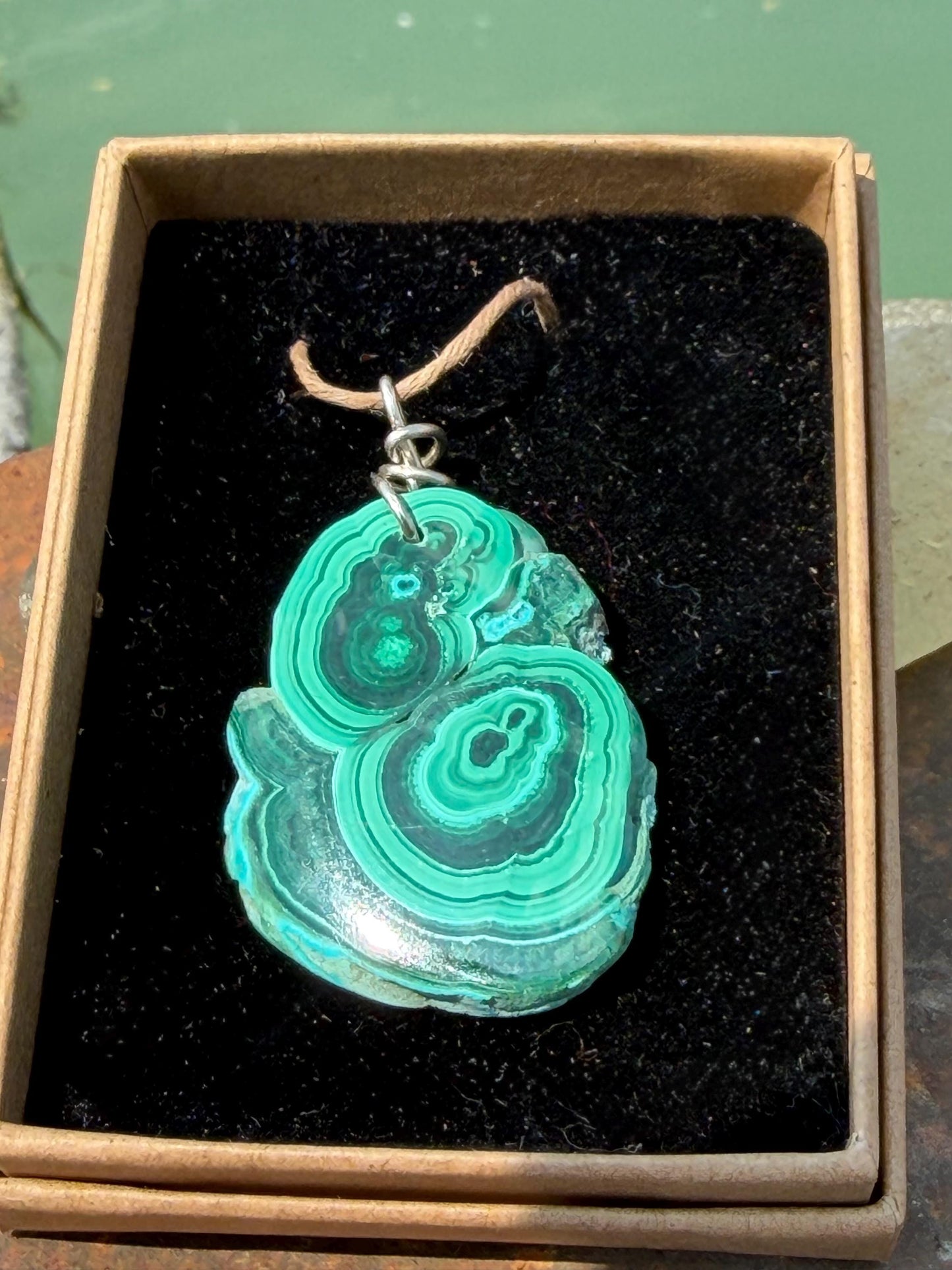 Chrysocolla Malachite necklace, ethical jewellery, bohemian necklace, unusual jewellery, malachite pendant, blue gemstone necklace