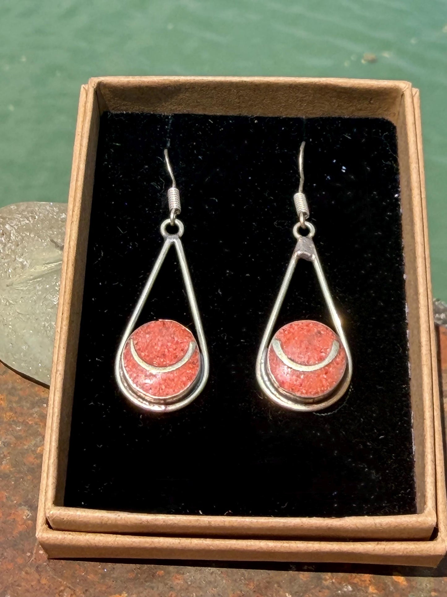 Vintage earrings, unusual jewellery, ethical jewellery, gypsy earrings. Eco friendly jewellery. Ethical jewellery. Sustainable jewellery.