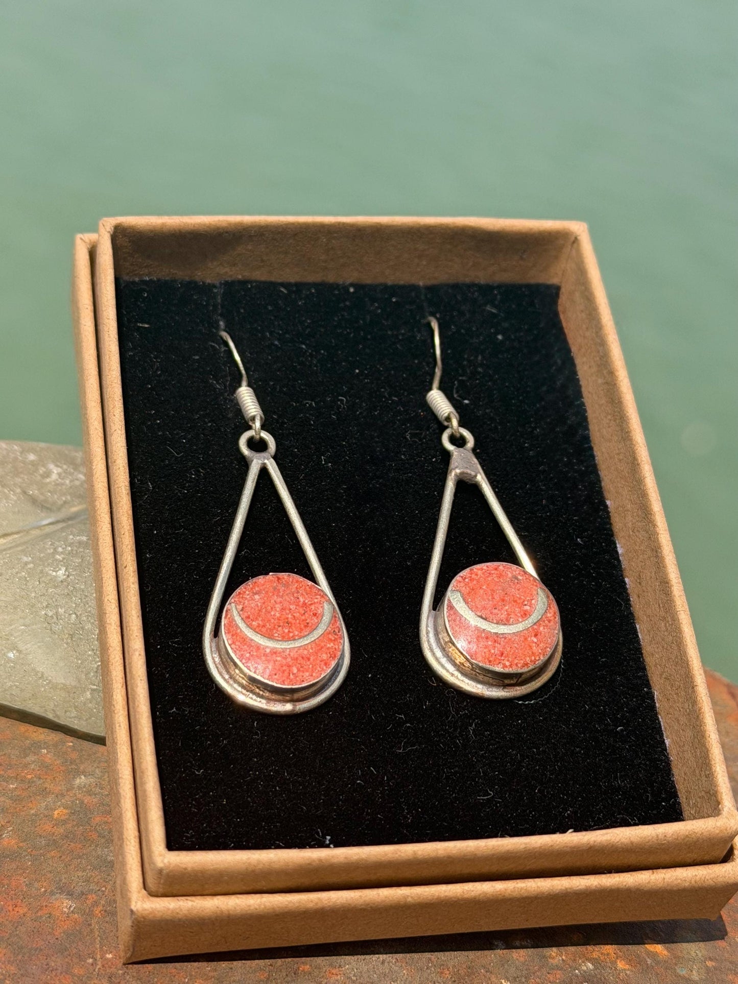 Vintage earrings, unusual jewellery, ethical jewellery, gypsy earrings. Eco friendly jewellery. Ethical jewellery. Sustainable jewellery.
