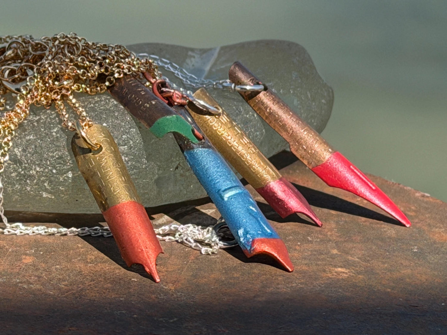 Pen nib necklace. Gift for a writer. Gift for a poet. Gift for book lover. Eco friendly jewellery. Ethical handmade jewellery. Teachers gift