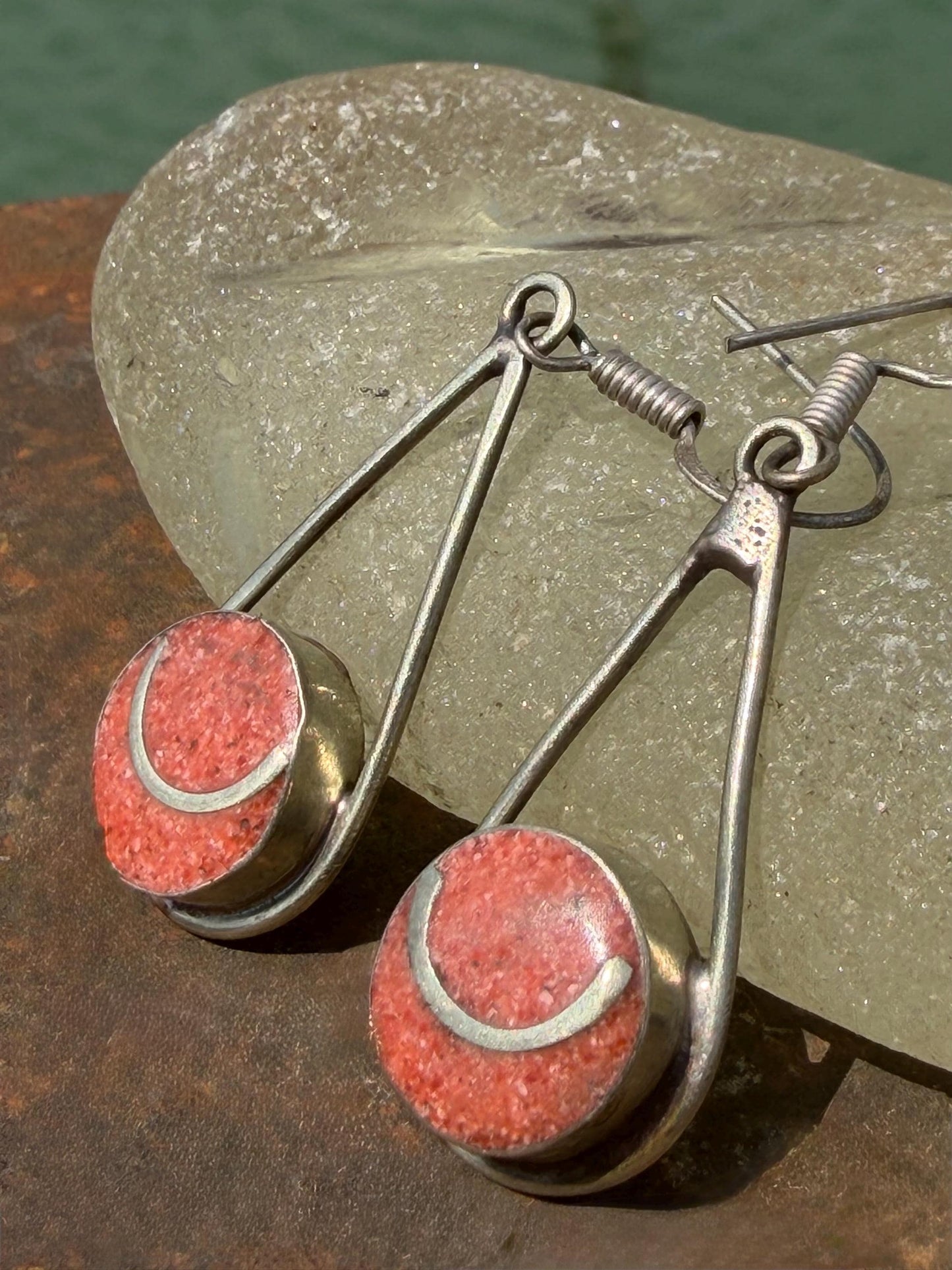Vintage earrings, unusual jewellery, ethical jewellery, gypsy earrings. Eco friendly jewellery. Ethical jewellery. Sustainable jewellery.
