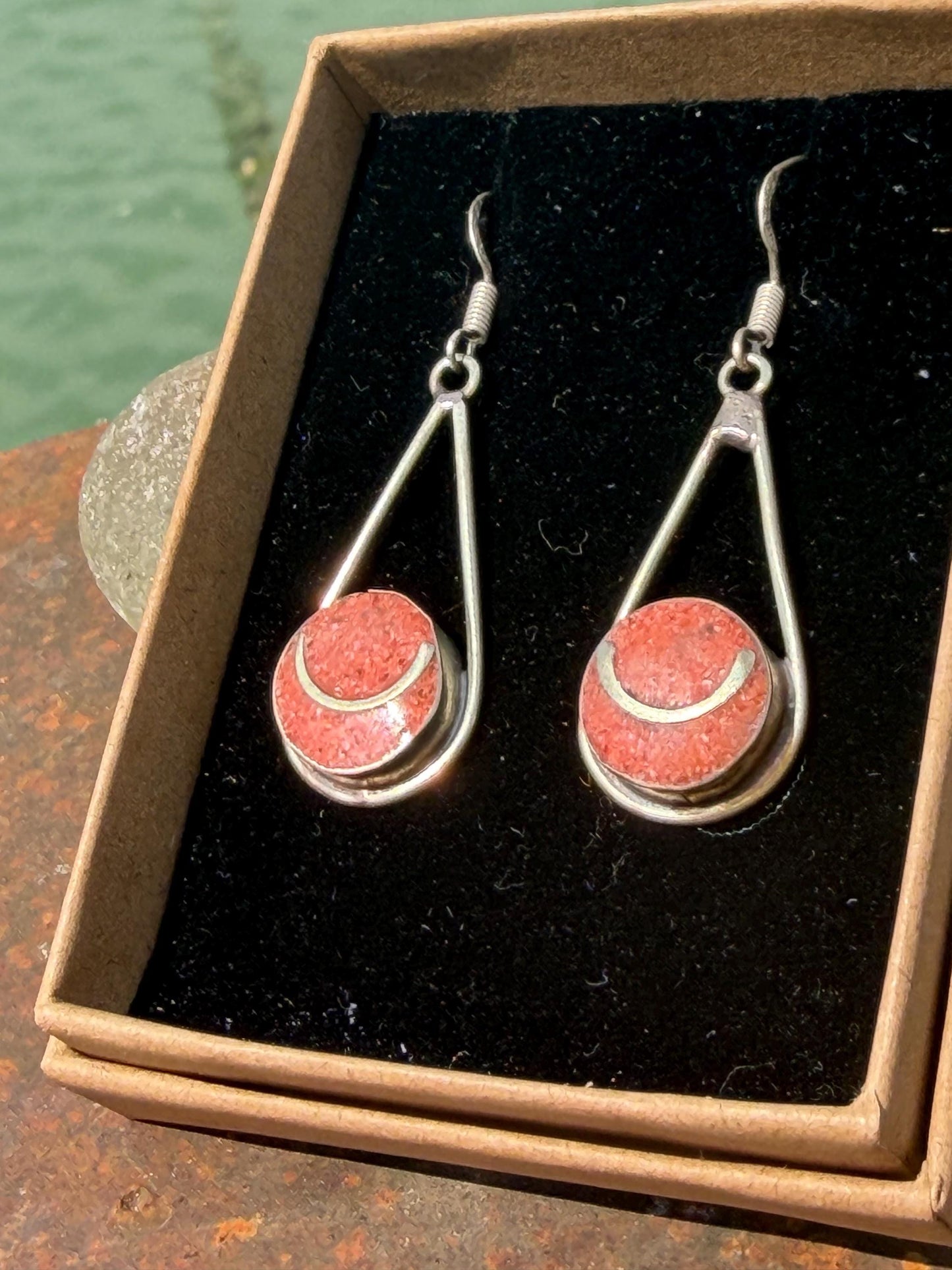 Vintage earrings, unusual jewellery, ethical jewellery, gypsy earrings. Eco friendly jewellery. Ethical jewellery. Sustainable jewellery.