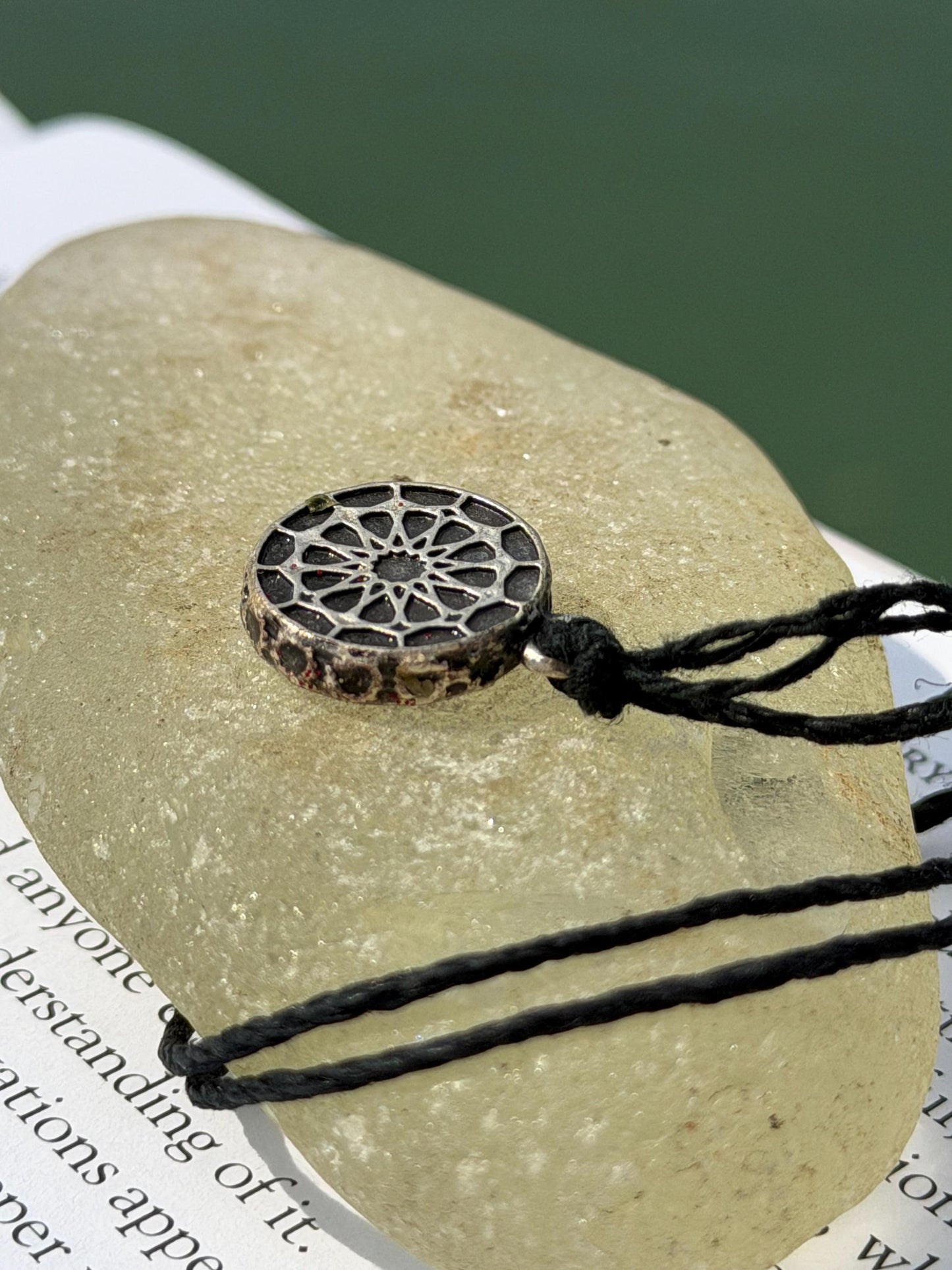 Seaweed necklace, gift for ocean lover, unique pendant, handmade necklace, boho necklace, gift for cook, unusual necklace, boho gift for her