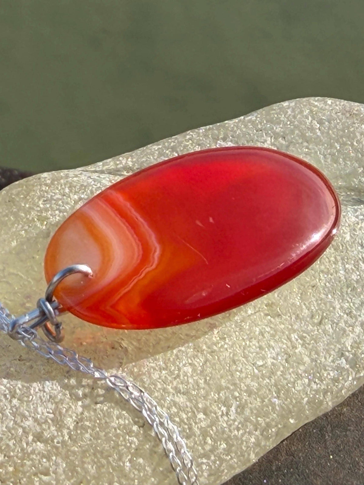 Agate necklace, ethical jewellery, bohemian necklace, unusual jewellery, agate pendant, white gemstone necklace. Boho jewellery