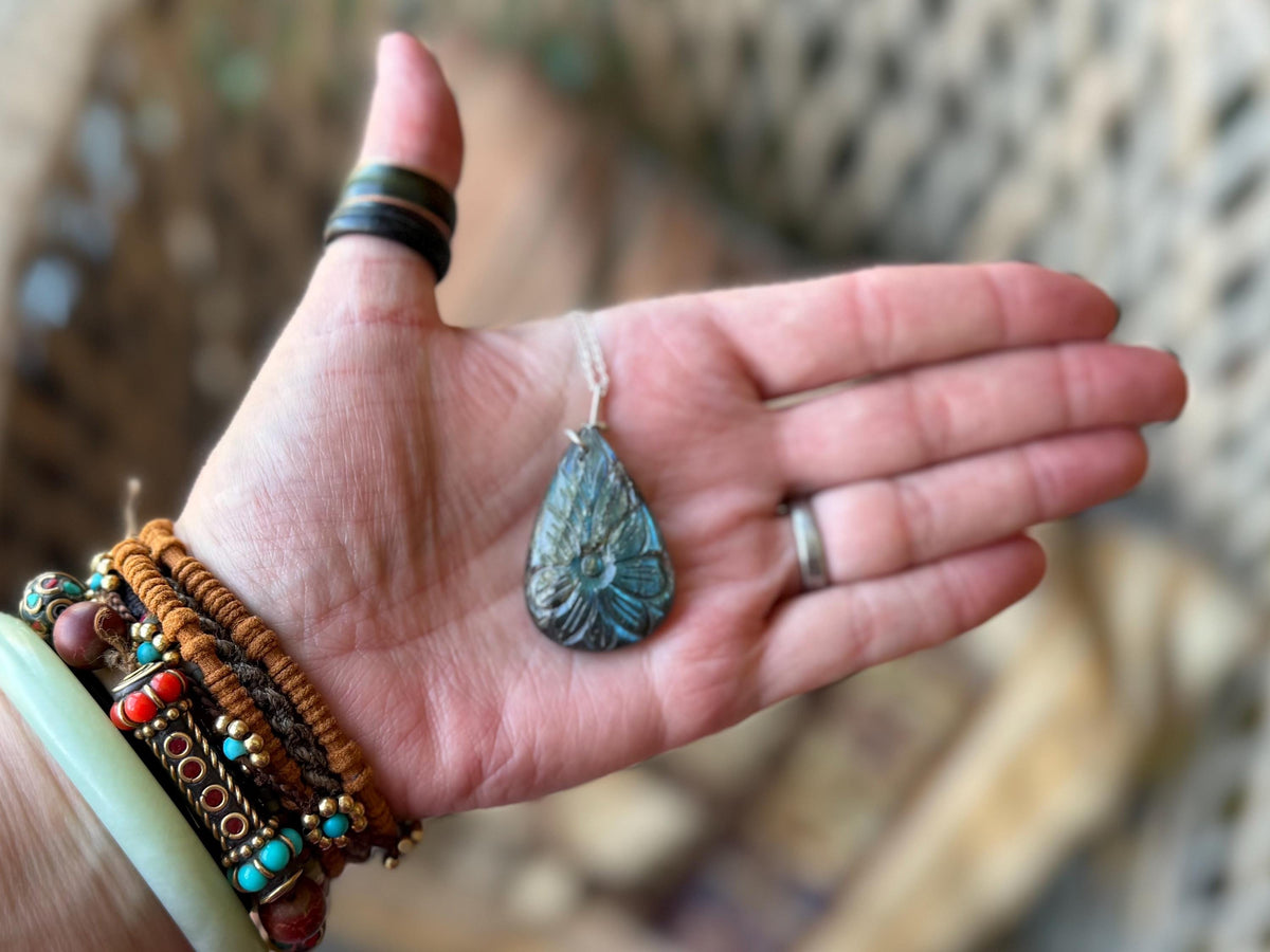 Labradorite necklace, labradorite jewellery, boho gift for her, unusual necklace, ethical jewellery, handmade necklace, labradorite pendant