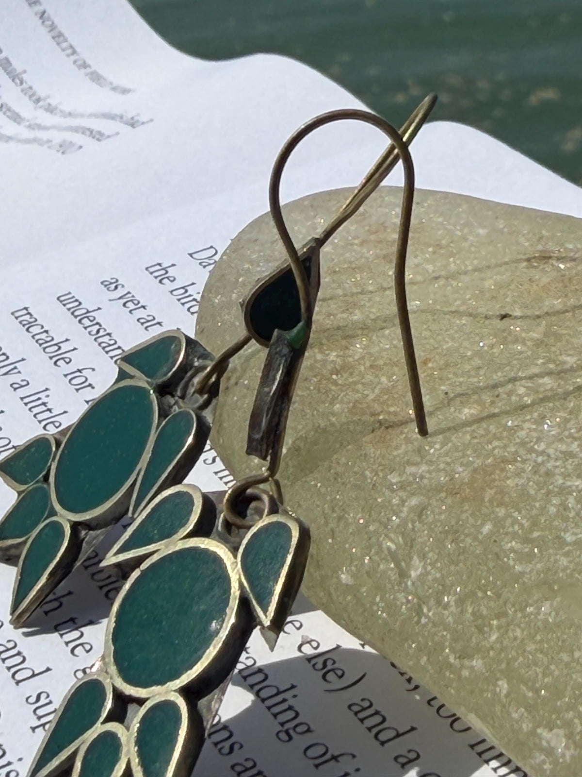 Gypsy jewellery, vintage turtle earrings, green jewellery, ethical jewellery, gypsy earrings, romantic gifts, eco friendly jewellery