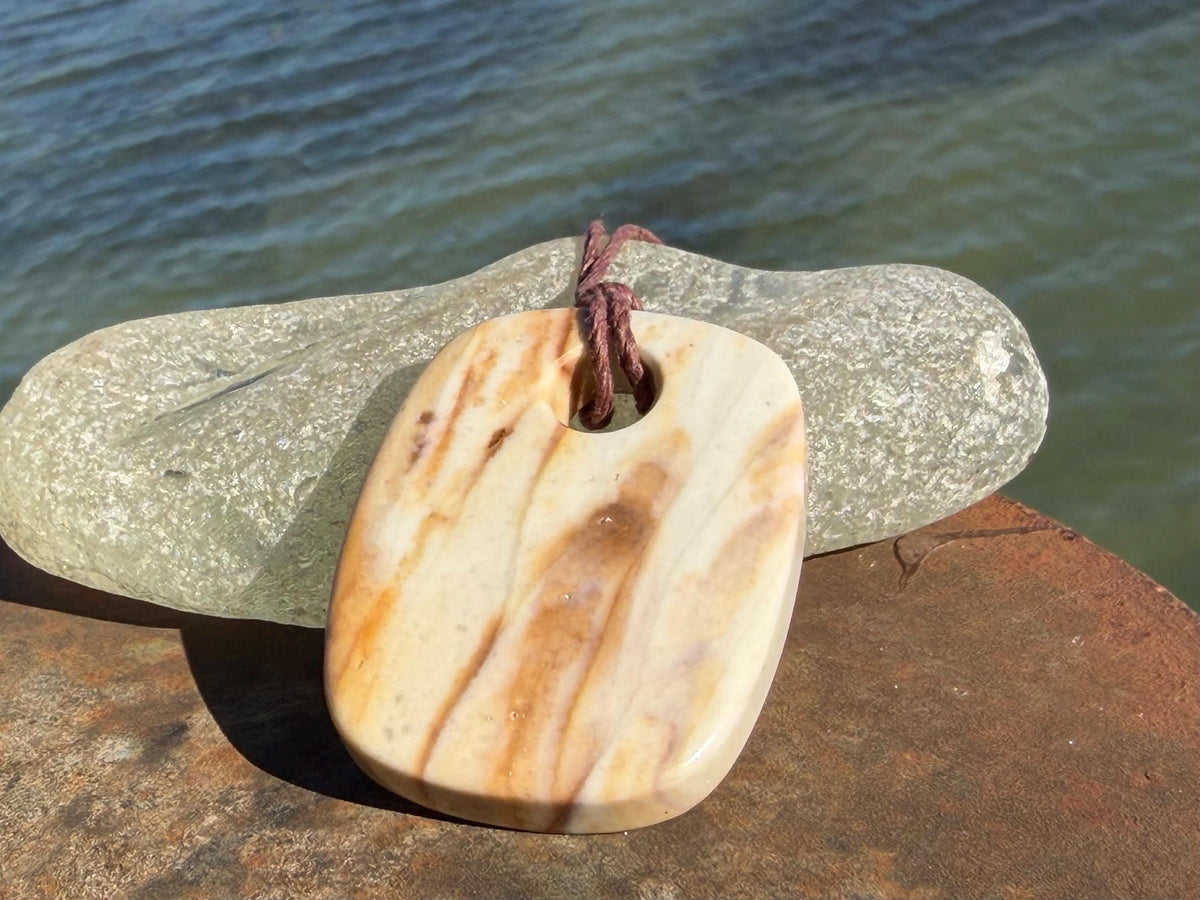 Picasso jasper gemstone necklace. Ethical jewellery, orange gemstone pendants. Stunning unique jewellery. Unique gifts. Unique earrings.