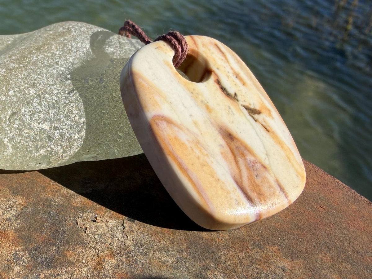 Picasso jasper gemstone necklace. Ethical jewellery, orange gemstone pendants. Stunning unique jewellery. Unique gifts. Unique earrings.