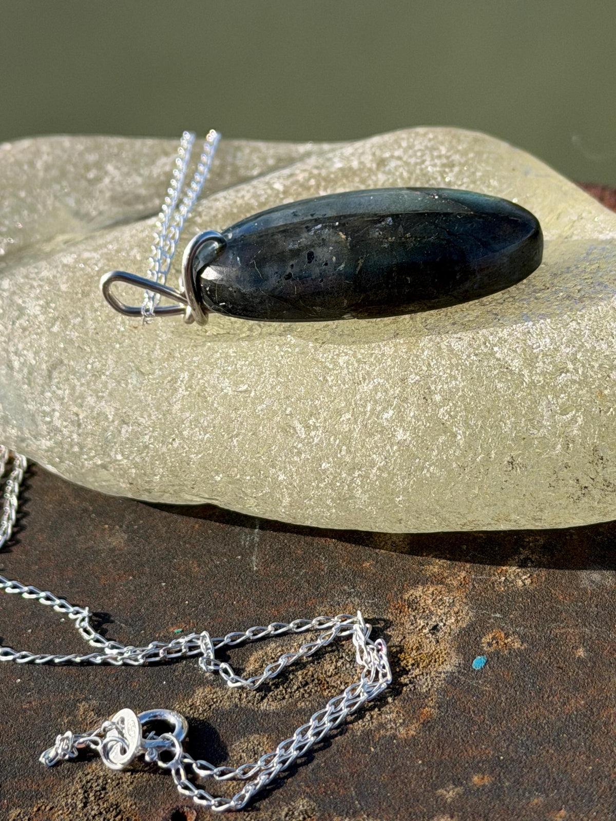 Gold labradorite necklace, labradorite jewellery, boho gift for her, unusual necklace, ethical jewellery, handmade labradorite pendant