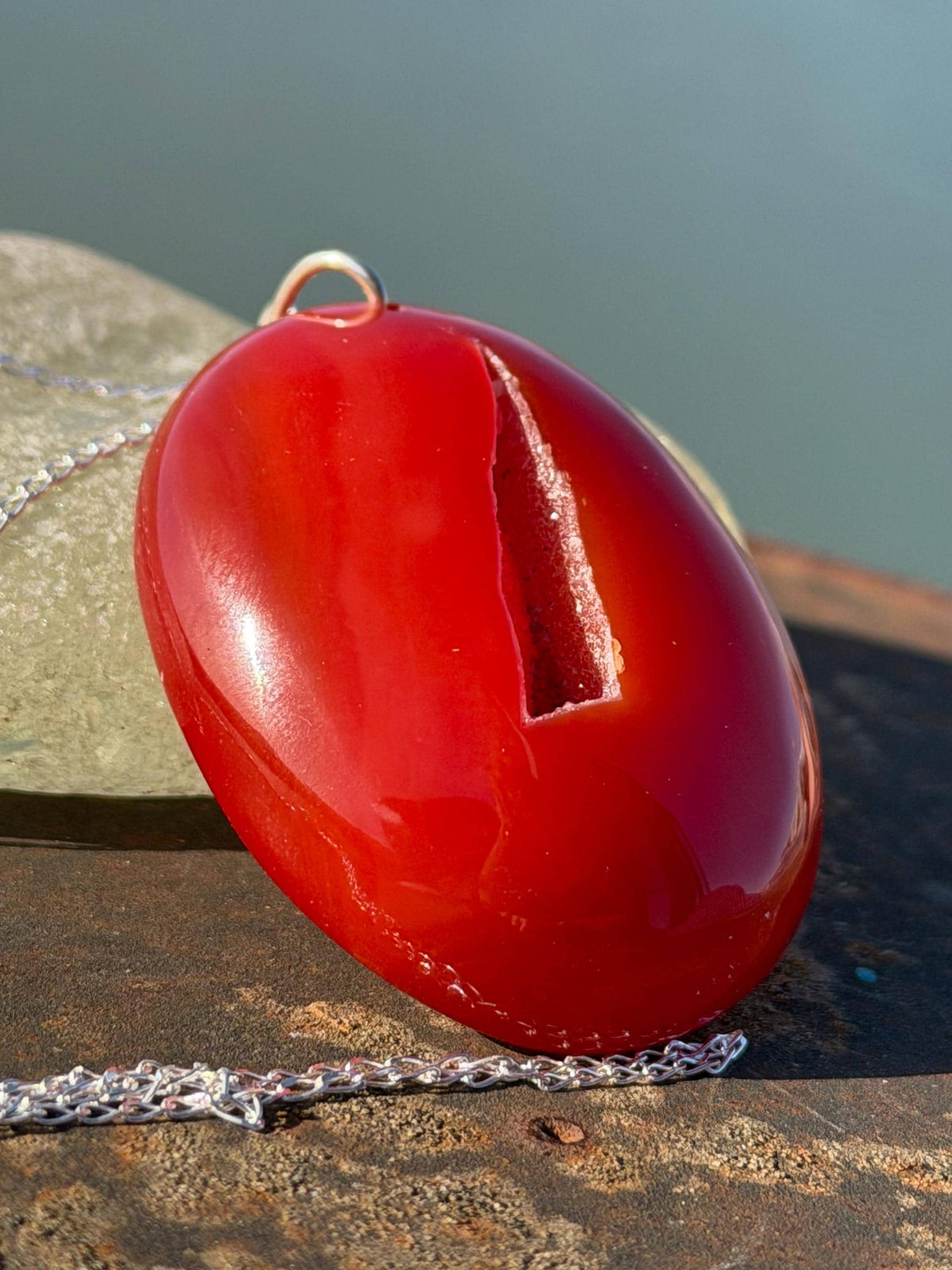 Agate necklace, ethical jewellery, bohemian necklace, unusual jewellery, agate pendant, white gemstone necklace. Boho jewellery