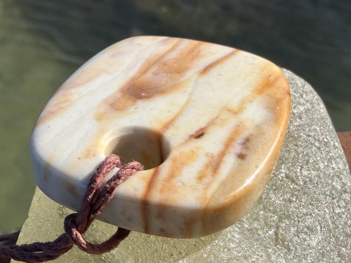 Picasso jasper gemstone necklace. Ethical jewellery, orange gemstone pendants. Stunning unique jewellery. Unique gifts. Unique earrings.