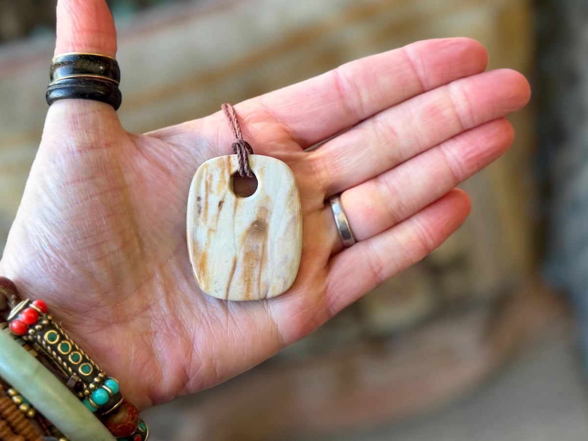 Picasso jasper gemstone necklace. Ethical jewellery, orange gemstone pendants. Stunning unique jewellery. Unique gifts. Unique earrings.