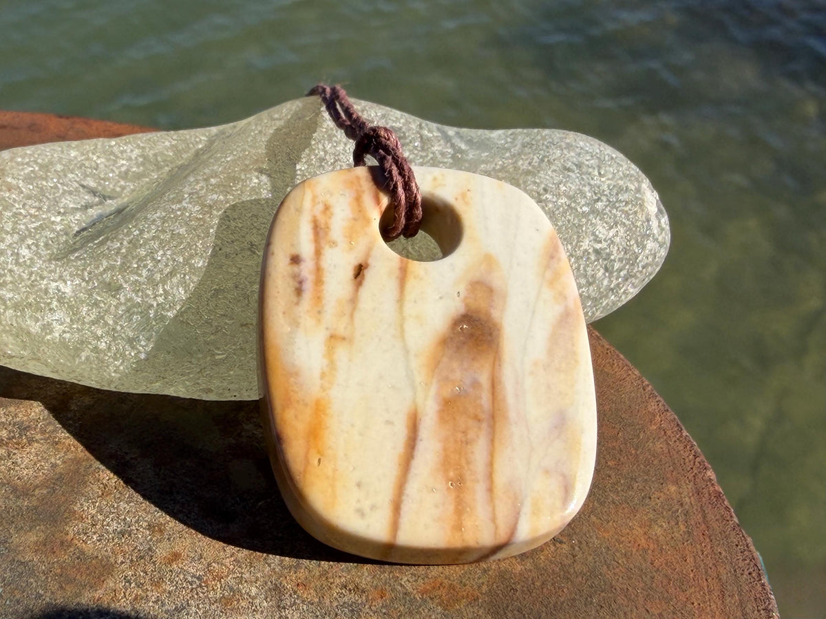 Picasso jasper gemstone necklace. Ethical jewellery, orange gemstone pendants. Stunning unique jewellery. Unique gifts. Unique earrings.